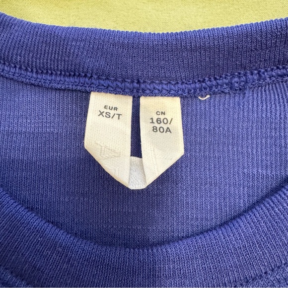 Arket Blue Sheer Wool Top in XS - Picture 3 of 4